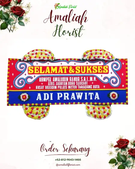 Papan Bunga Ucapan Selamat Jetsy